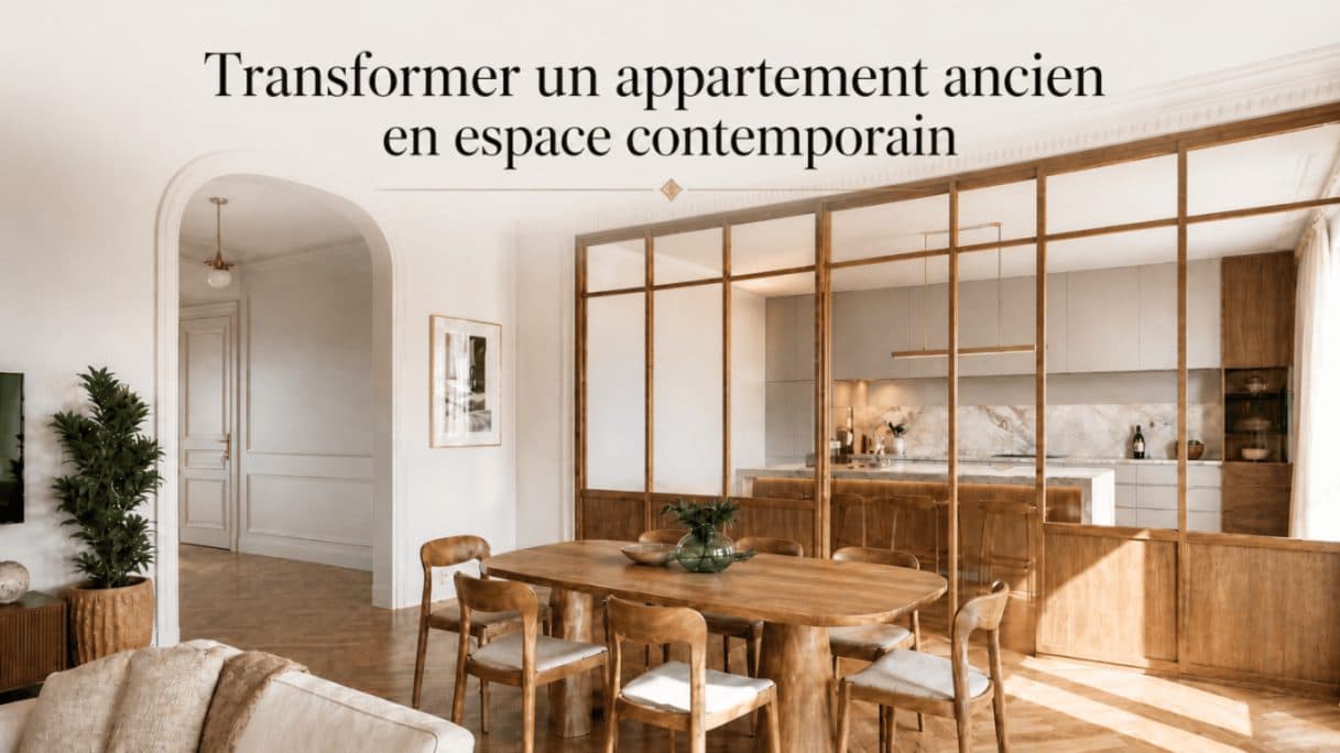 Transformer un appartement ancien en espace contemporain