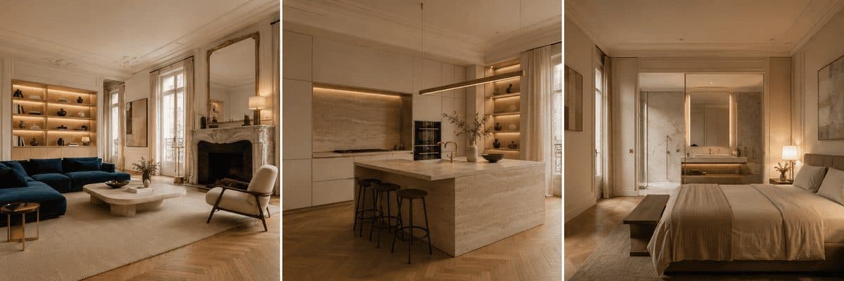 Appartement parisien contemporain : comment créer un intérieur élégant, sobre et haut de gamme ?